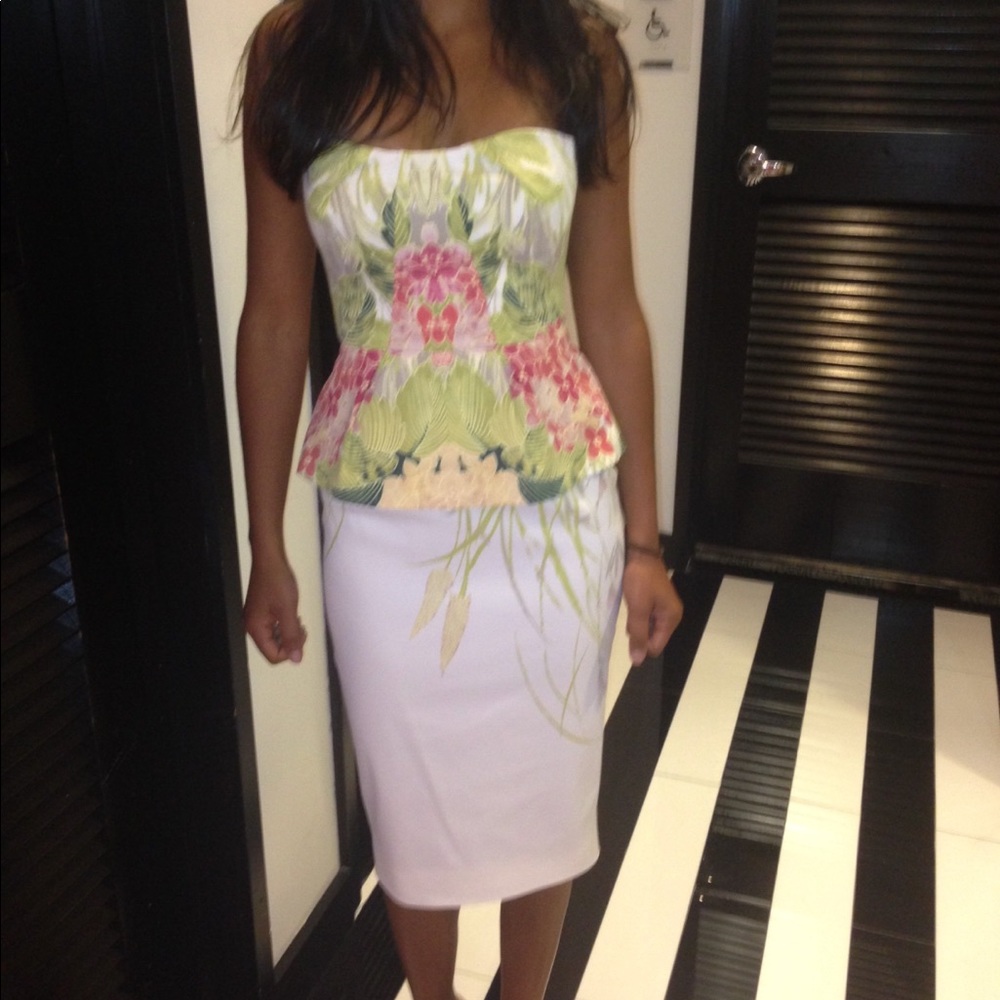 Karen Millen peplum dress- floral